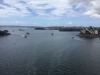 Looking east from the pedestrian walkway on Sydney Harbor Bridge