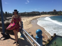 Nun Goes to Bondi Beach Your faithful nun goes to the famous and gorgeous Bondi Beach in Sydney.